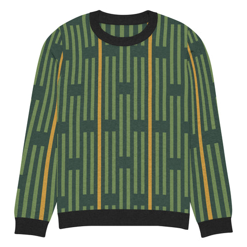 Akwete Crew Neck Sweater in Ugwu — front view