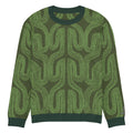 Aru crew-neck sweater in Ugwu green — Onu Monu